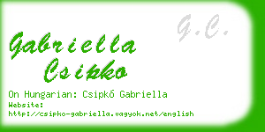 gabriella csipko business card
